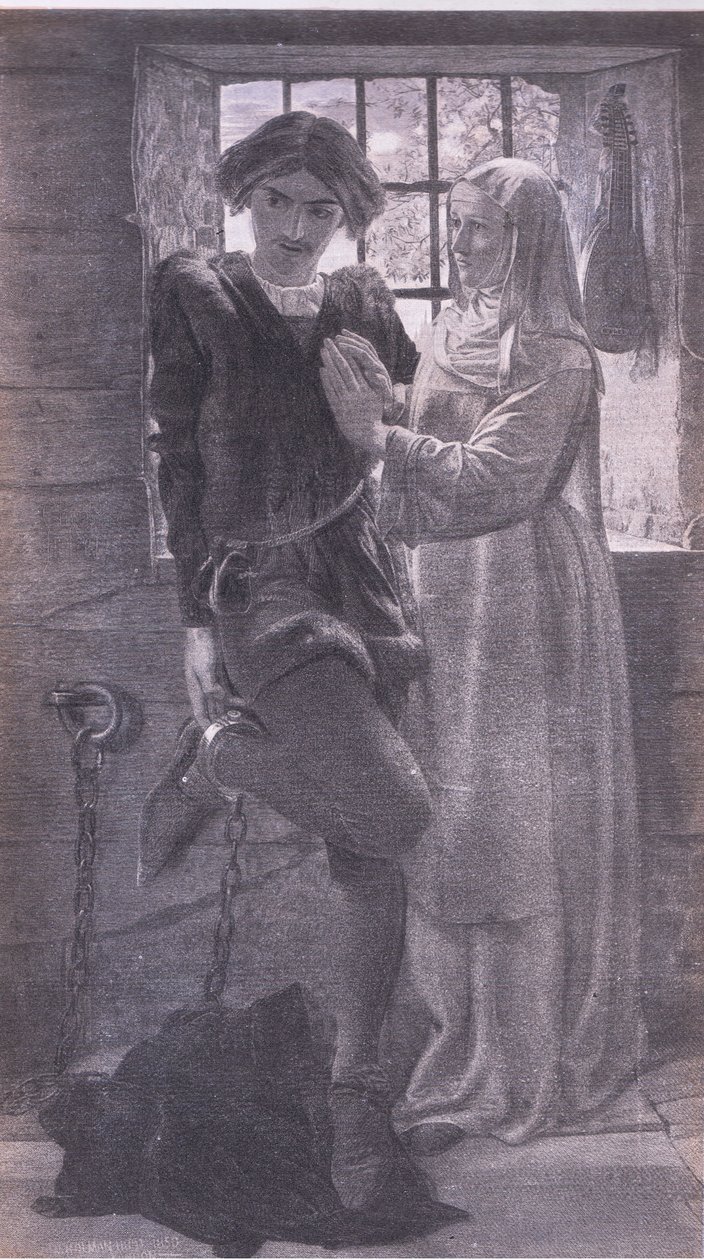 Claudio ja Isabella, Bibbys Annual, 1916-1917 tekijältä William Holman after Hunt