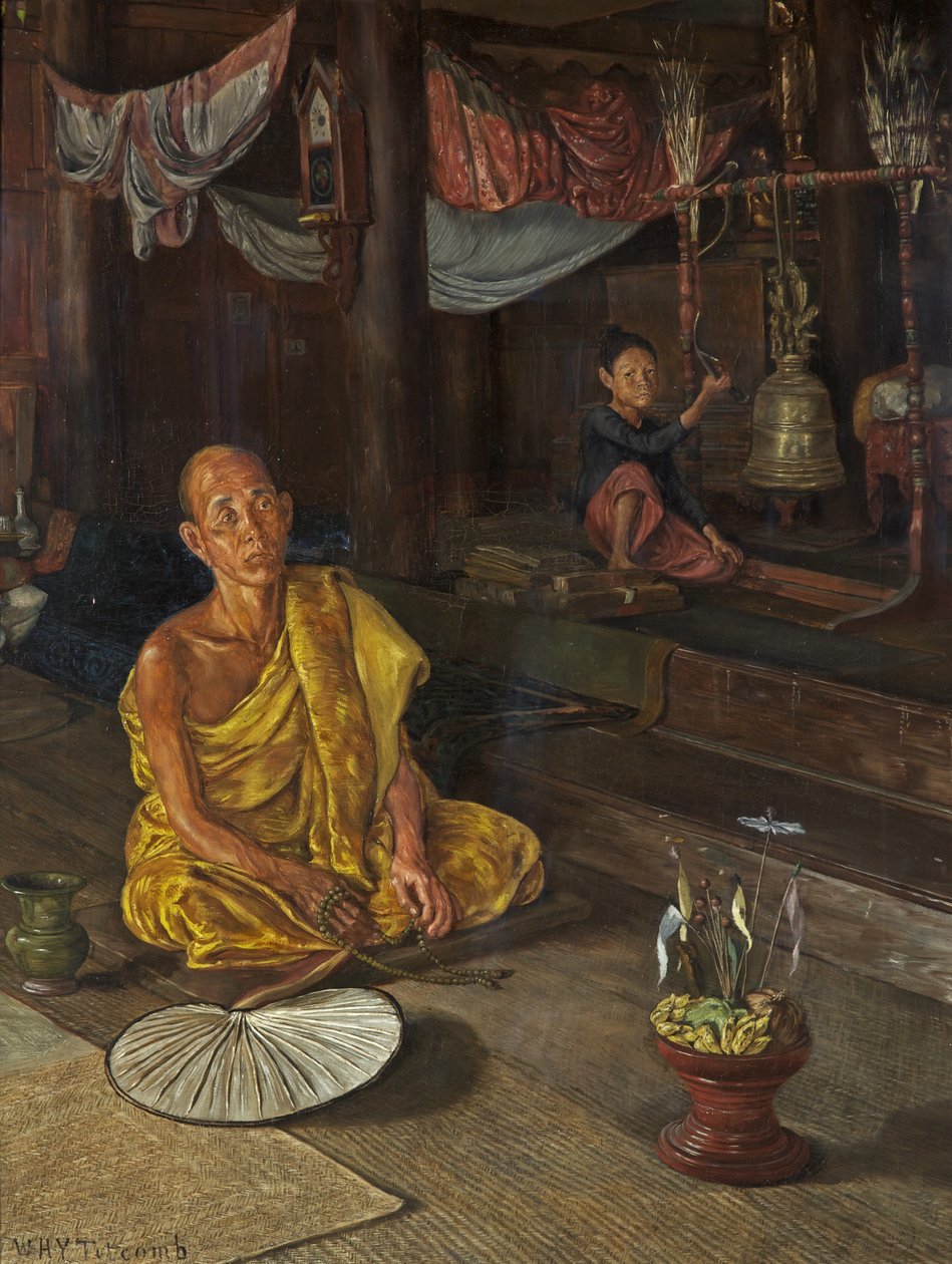 Burman pappi - Kutsu rukoukseen (öljy kankaalle) tekijältä William Holt Yates Titcomb