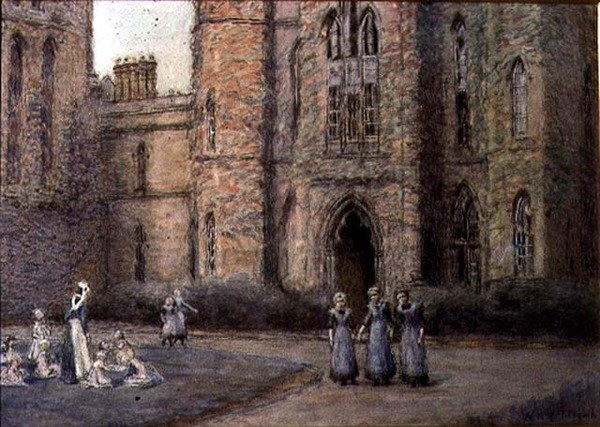The Old Blind Asylum, Bristol (pastelli paperille) tekijältä William Holt Yates Titcomb