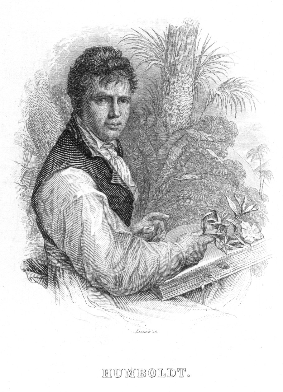 Alexander von Humboldt, saksalainen luonnontieteilijä, 1830 tekijältä William Home Lizars