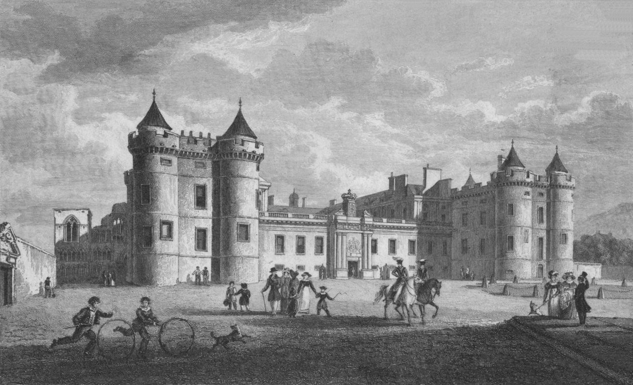 Holyroodin palatsi, 1831. tekijältä William Home Lizars