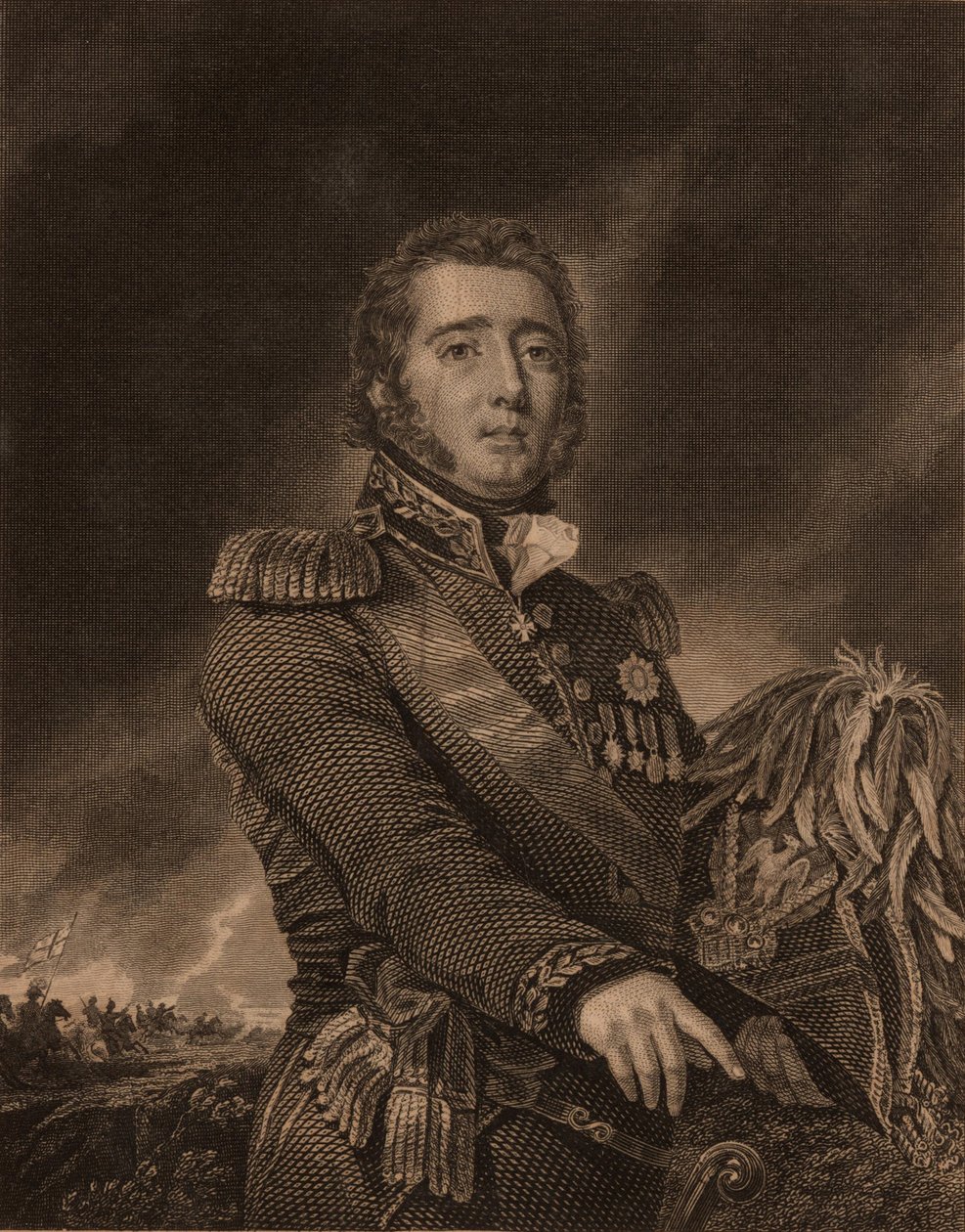 Muotokuva Gregor MacGregorista 1786-1845, 1822. tekijältä William Home Lizars
