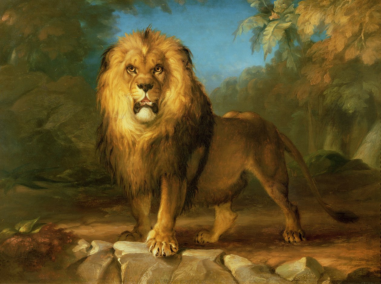 Leijona, 1840 tekijältä William Huggins