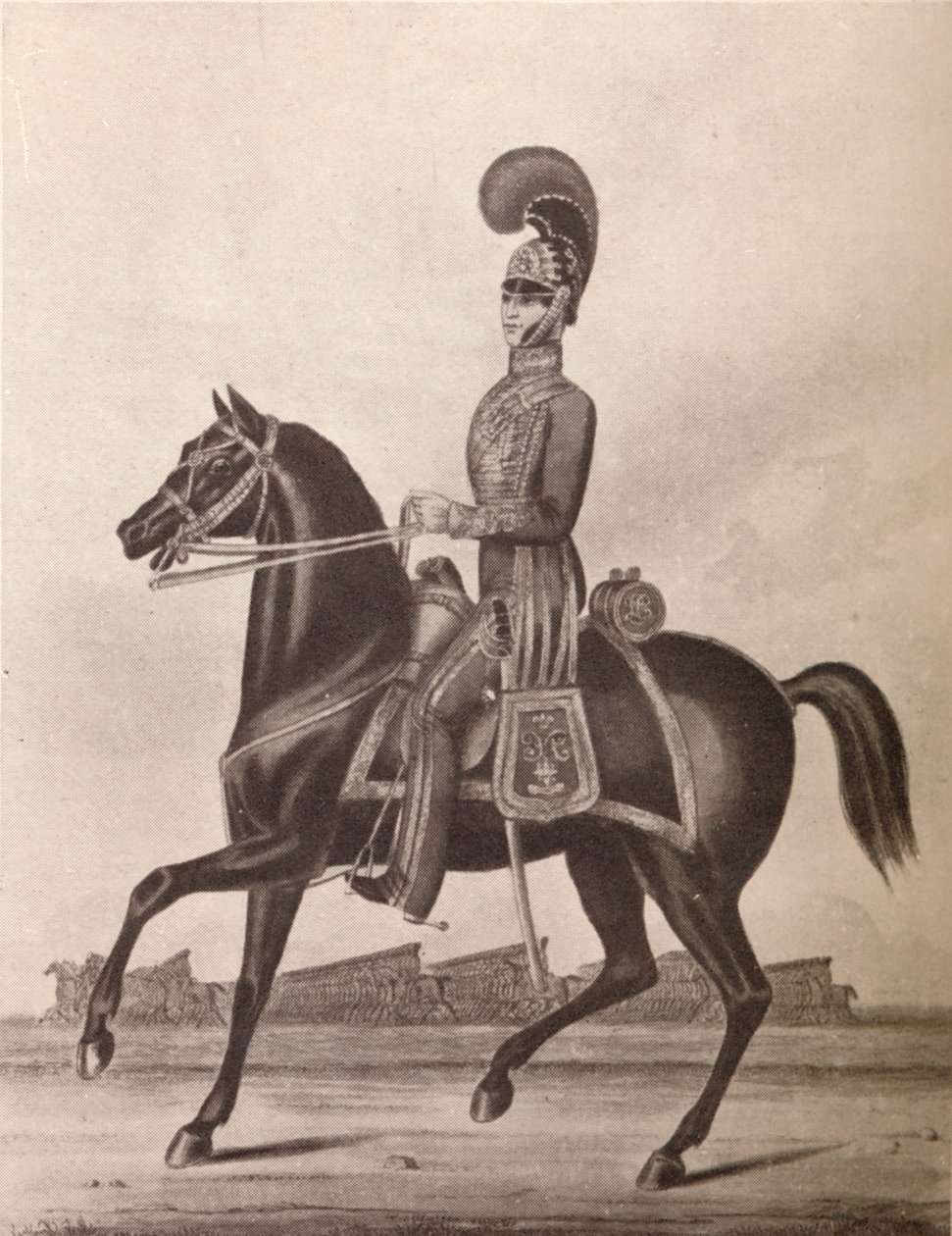 Madrasin armeijan kevyen ratsuväen upseerit, 1841 1909 tekijältä William Hunsley