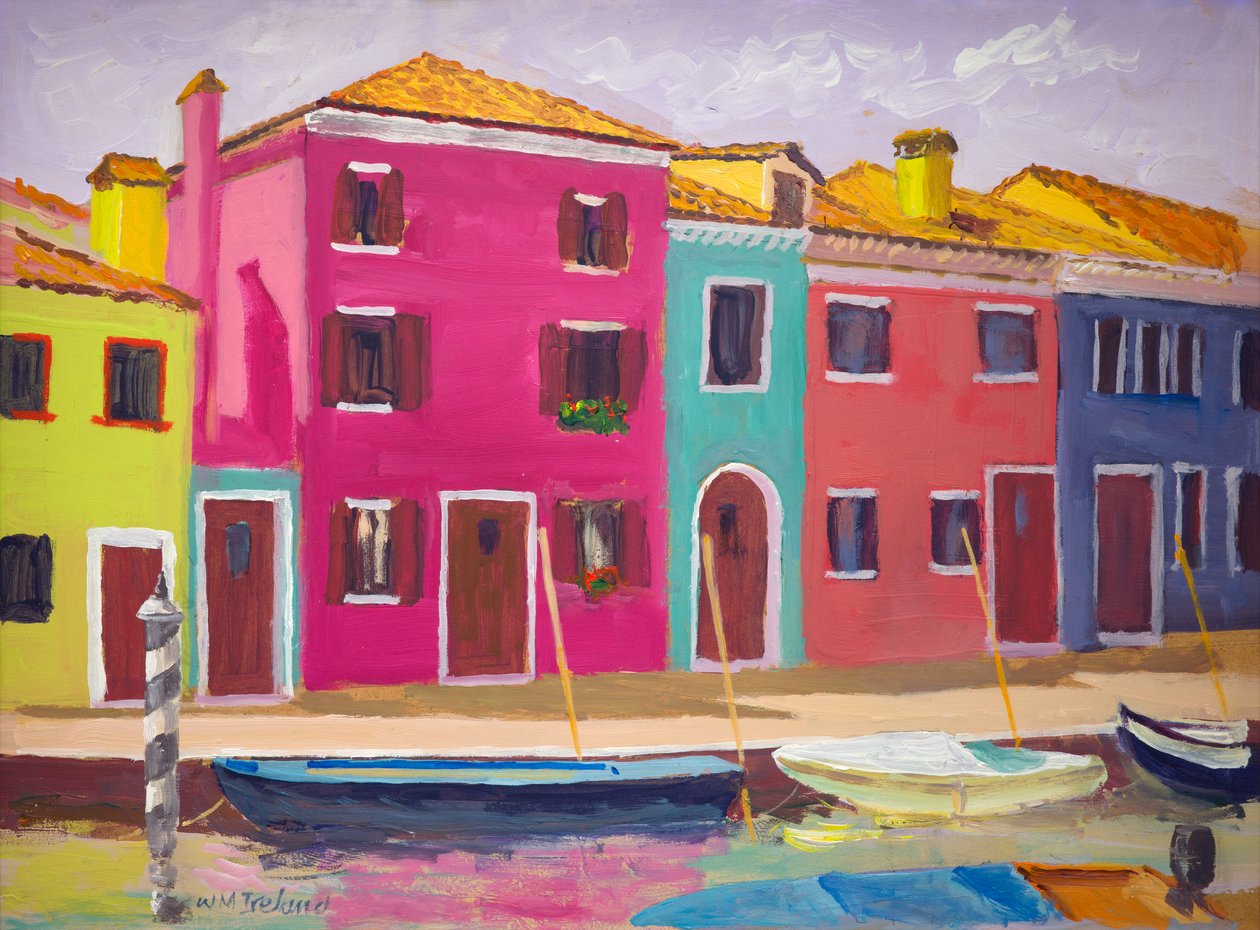 Preciós Burano (oli sobre taula) finlandès tekijältä William Ireland