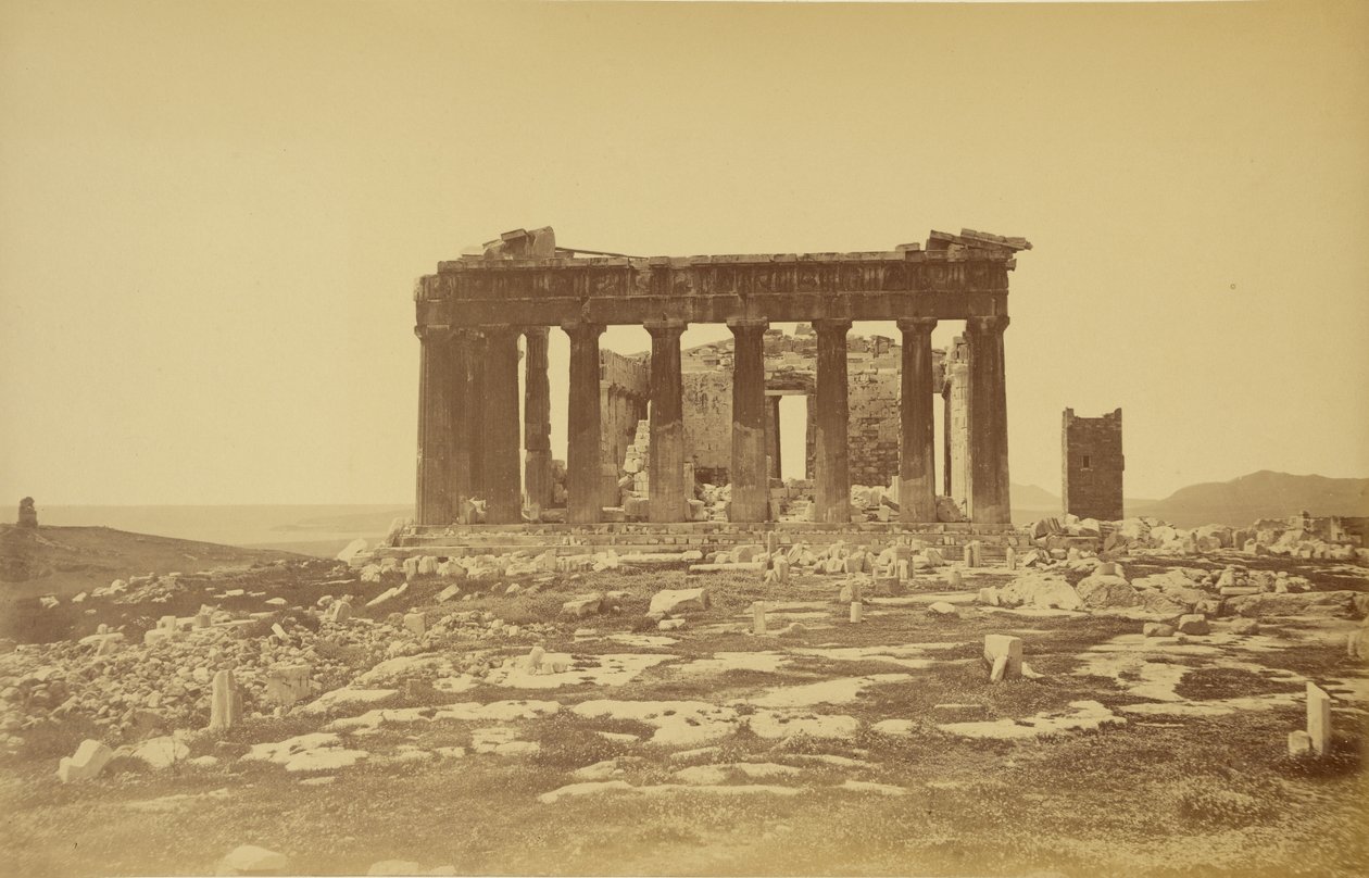 Parthenon, kasvot itään. tekijältä William J. Stillman