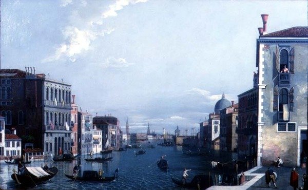 Canal Grande päin Doganaa ja Dogen palatsia tekijältä William James