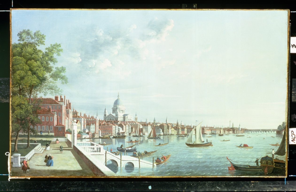 Thames Somerset Housesta, katsoen alavirtaan tekijältä William James