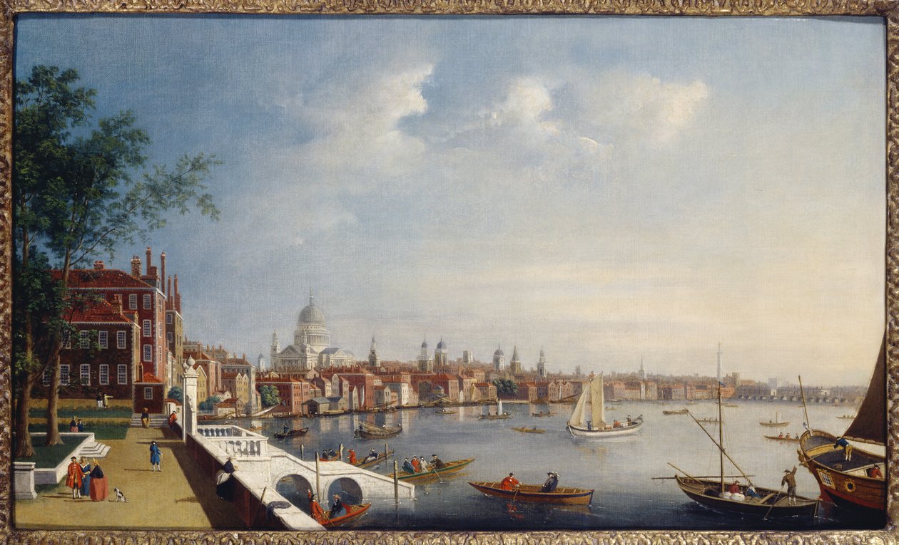 Näkymä Thames-joelle kohti St. Paul