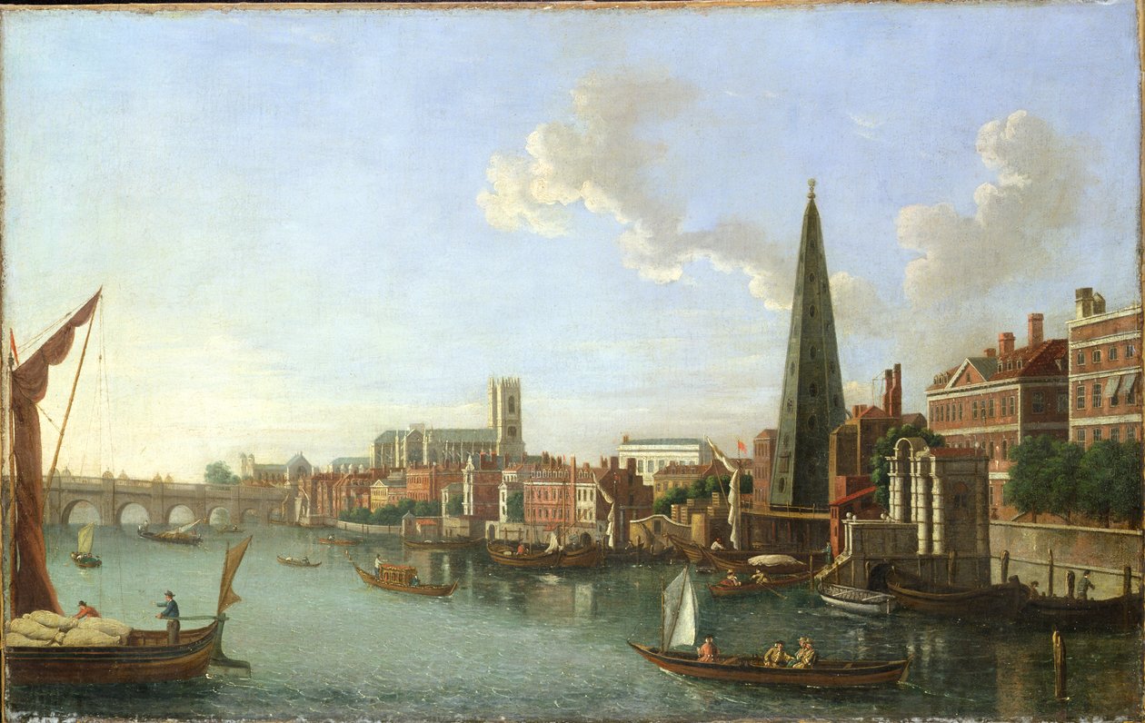 Westminsterin silta (ilta), 1800-luvun puoliväli (öljy kankaalle) tekijältä William James