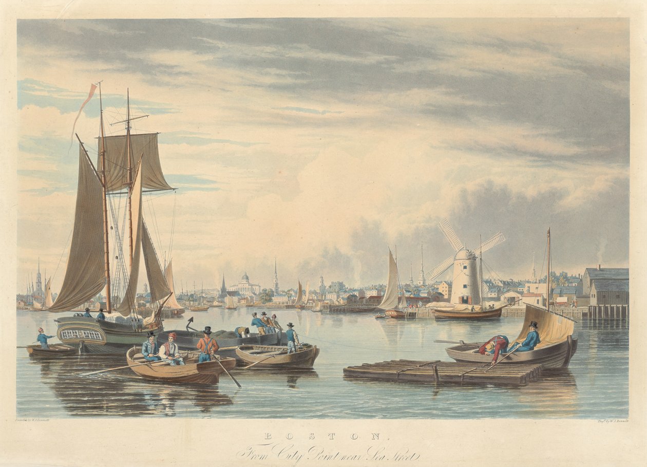 Boston: City Pointista Sea Streetin lähellä tekijältä William James Bennett