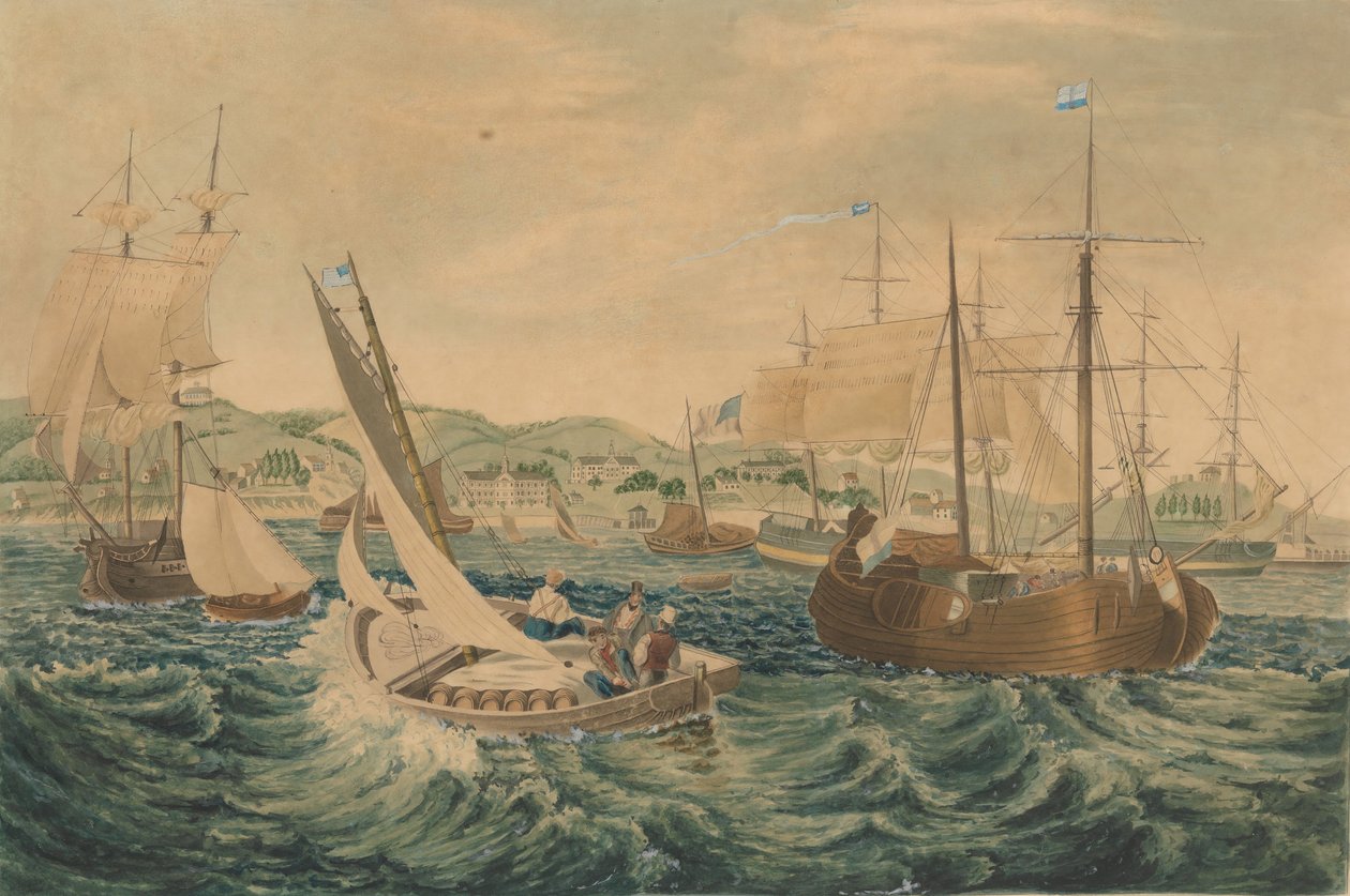 Karanteeni, Staten Island, 1833. tekijältä William James Bennett