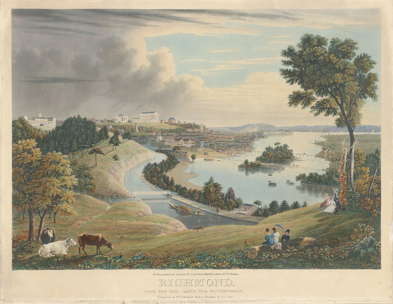 Richmond: Des del turó per sobre del Waterworksfinnish tekijältä William James Bennett after George Cooke
