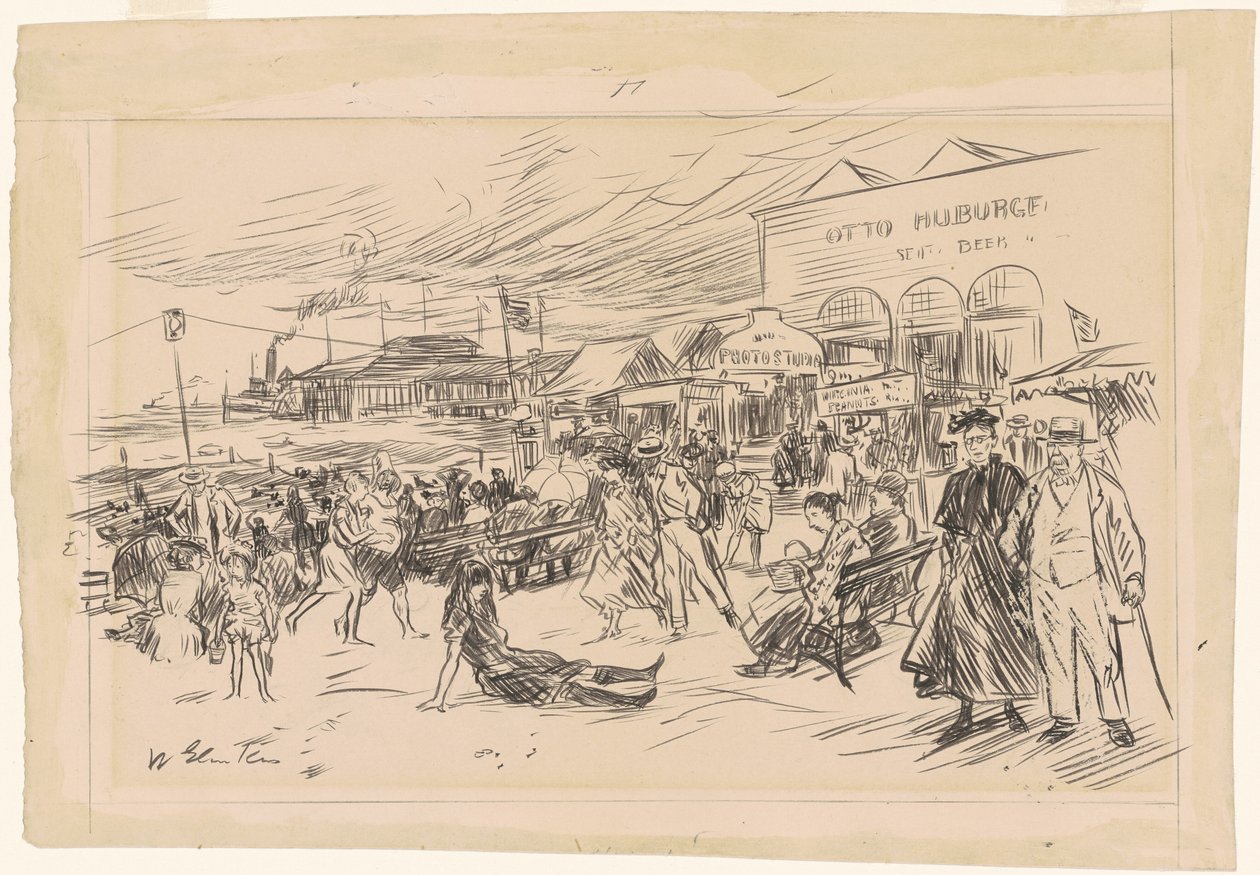 Coney Island Boardwalk tekijältä William James Glackens