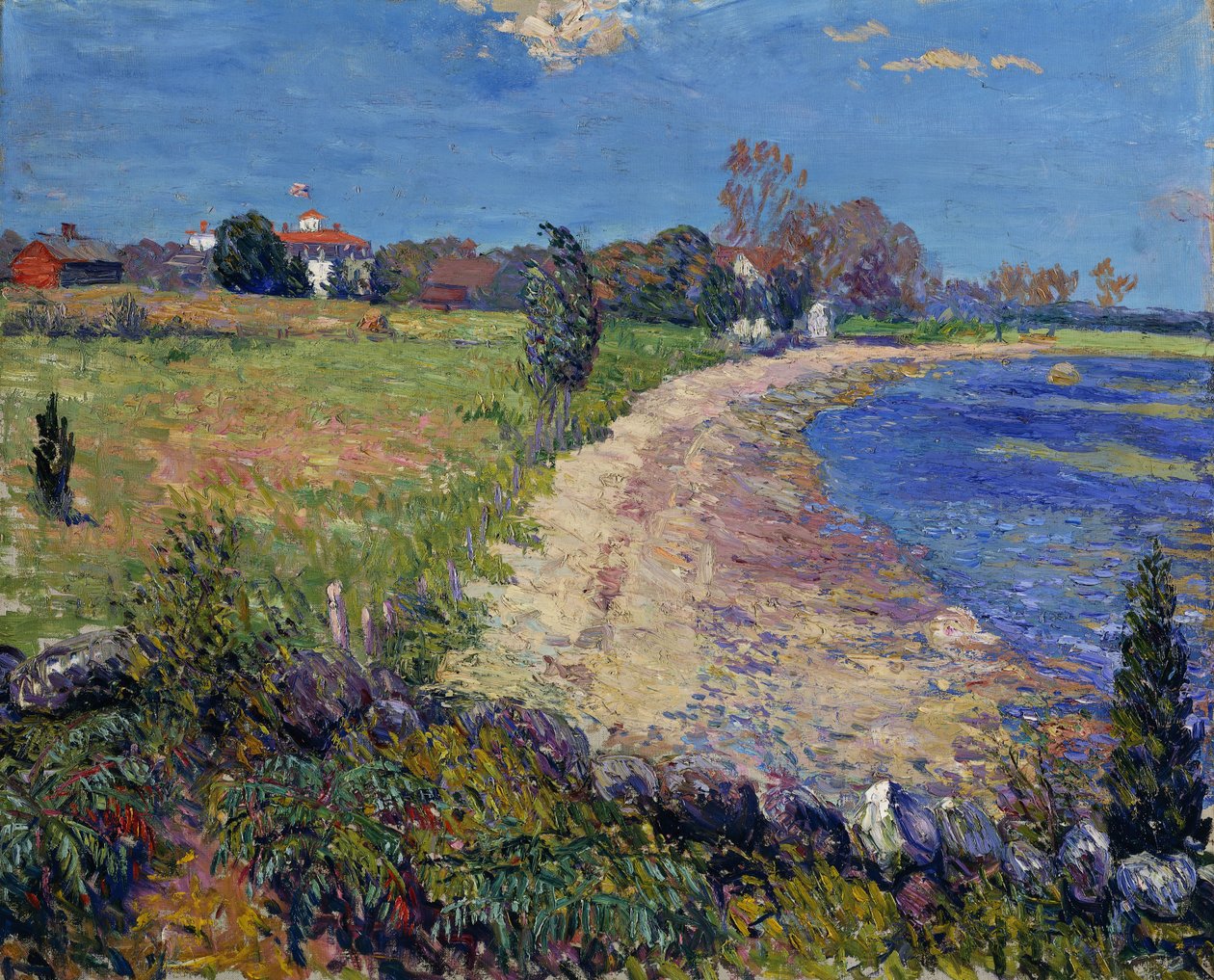 Curving Beach, Uusi Englanti tekijältä William James Glackens