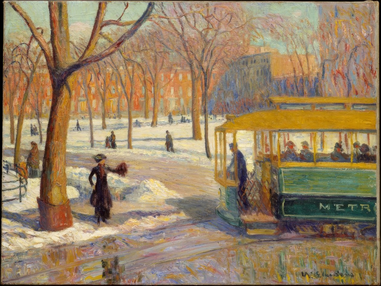 Vihreä auto tekijältä William James Glackens
