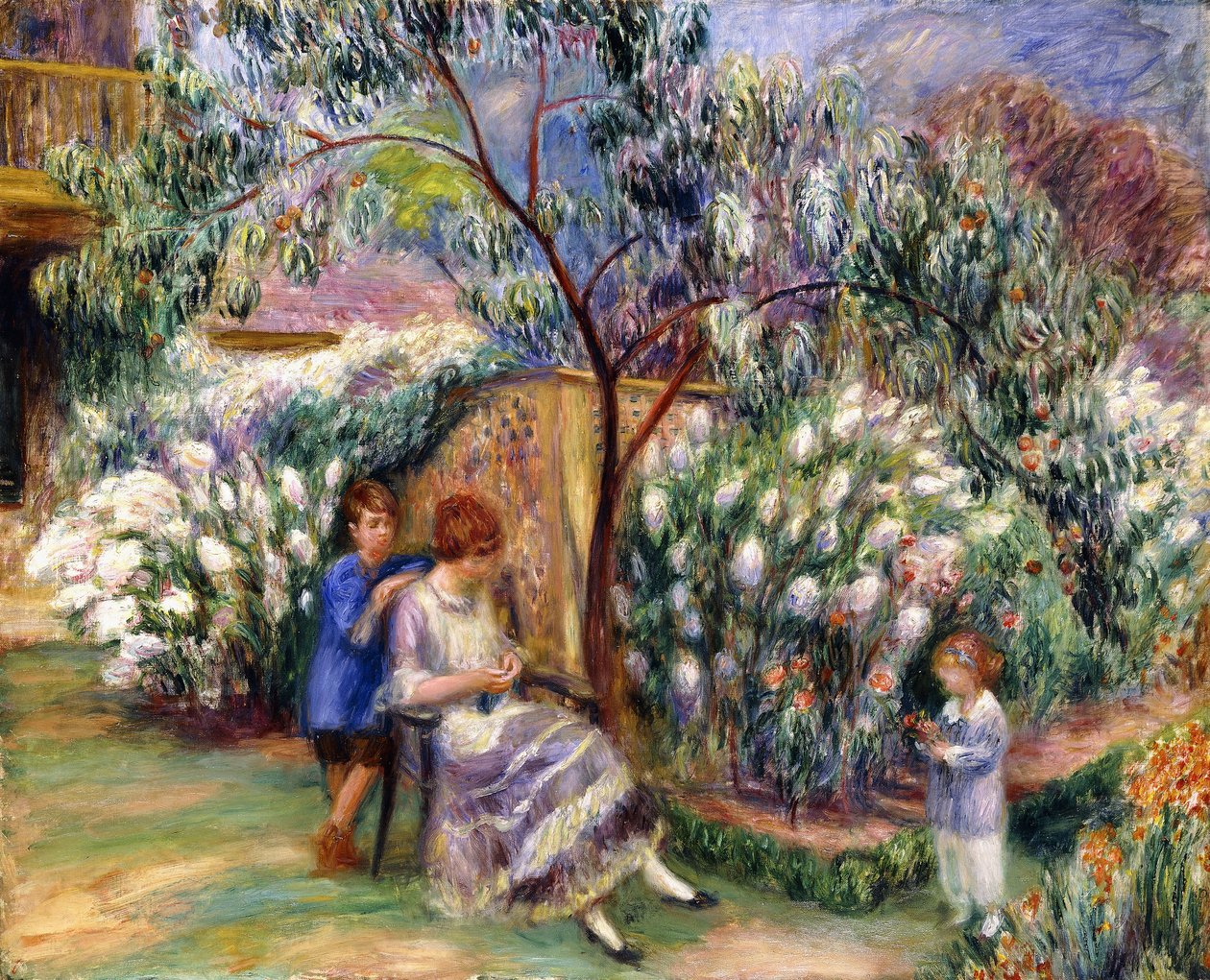 Puutarhassa tekijältä William James Glackens