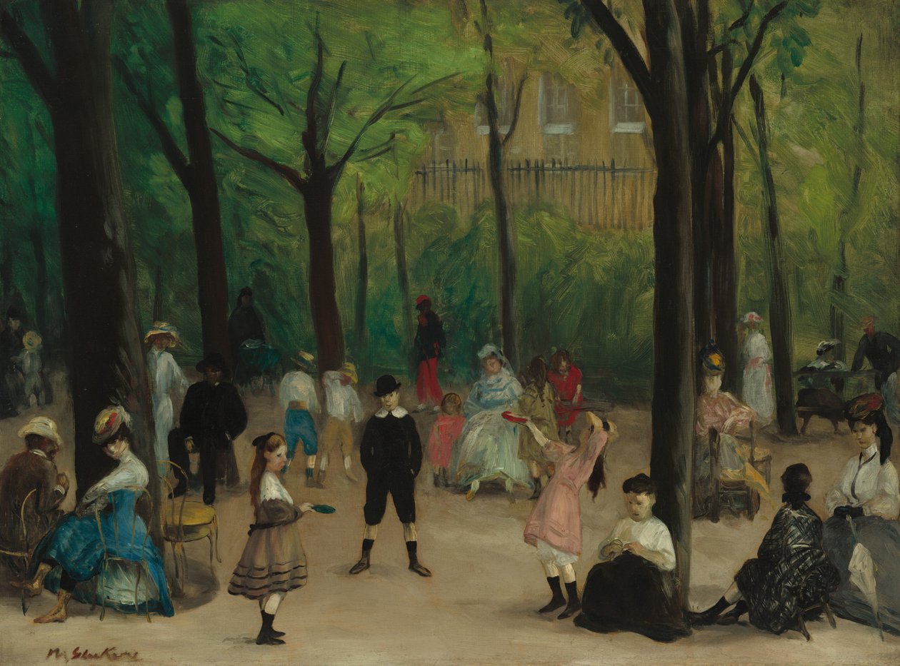Luxemburgin puutarha, 1906. tekijältä William James Glackens