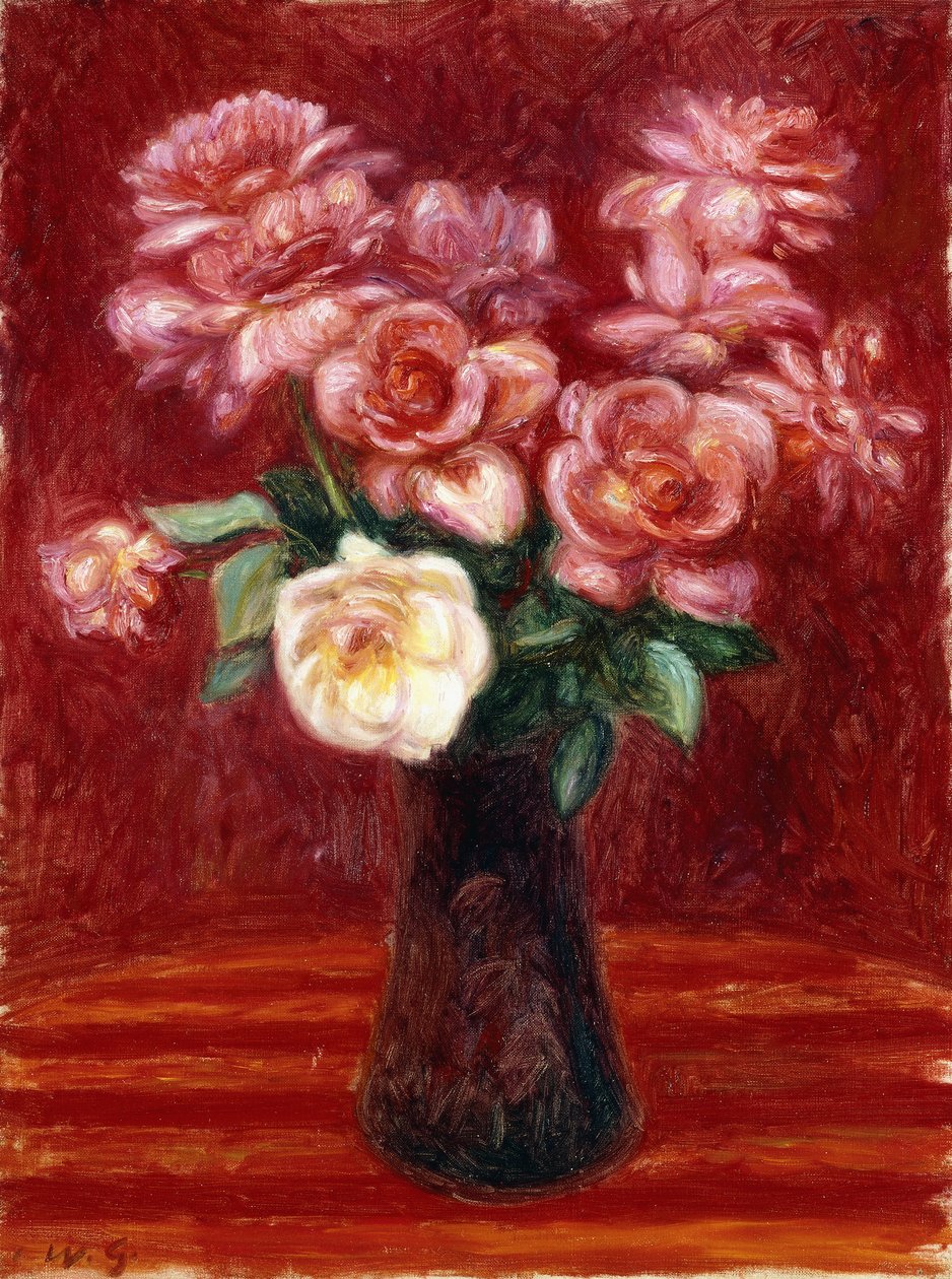 Vaaleanpunaiset ruusut tekijältä William James Glackens