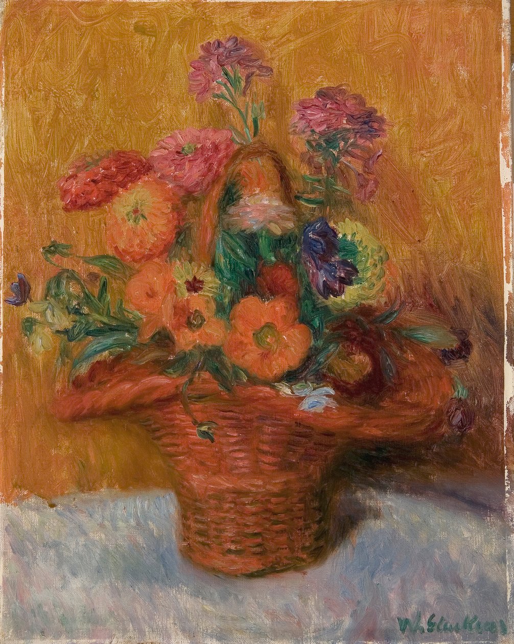 Zinniaksen punainen kori tekijältä William James Glackens