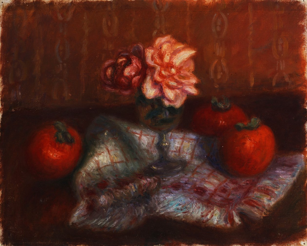 Ruusut ja kaki tekijältä William James Glackens
