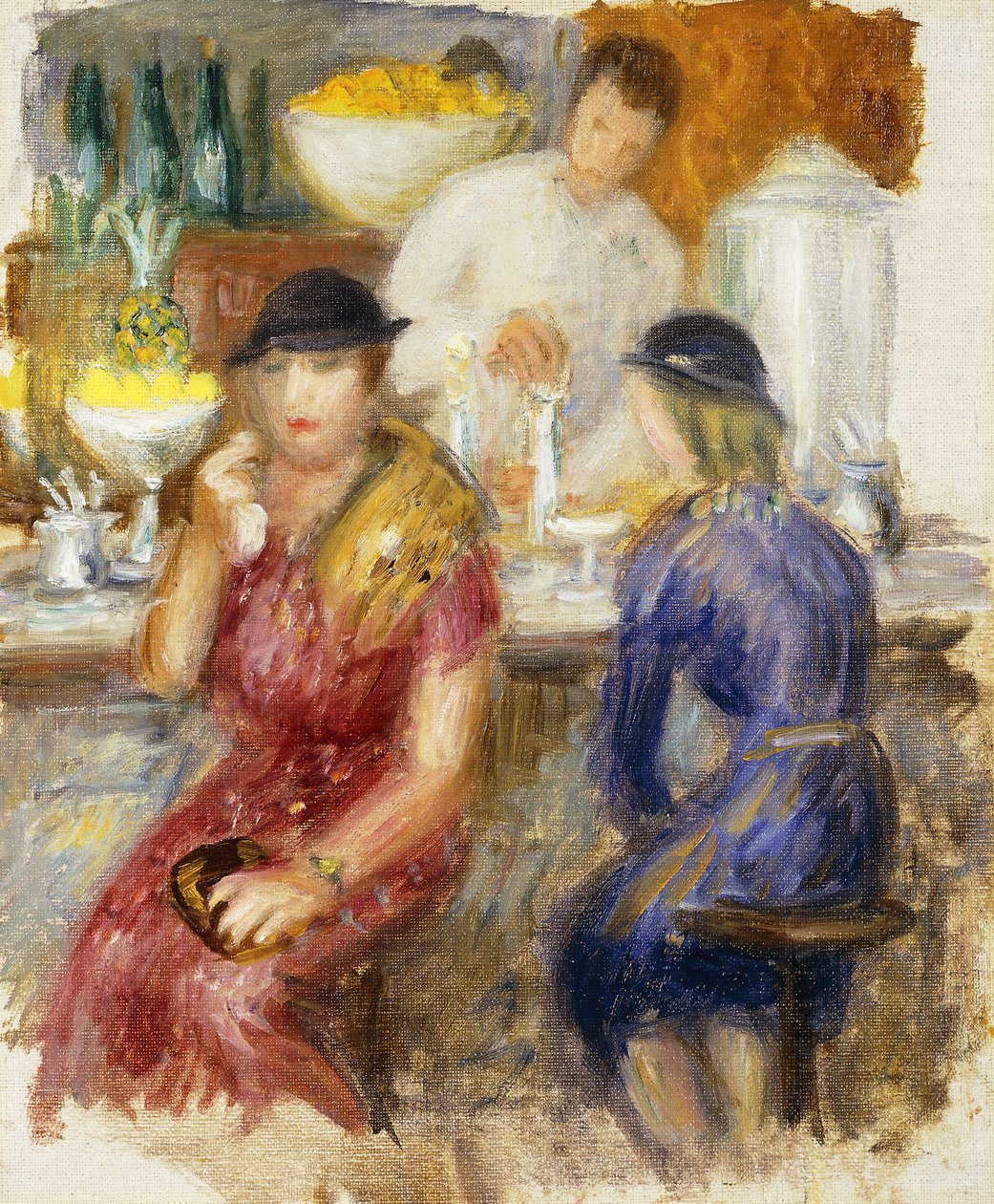 Tutkimus "The Soda Fountain" -suihkulähteelle tekijältä William James Glackens