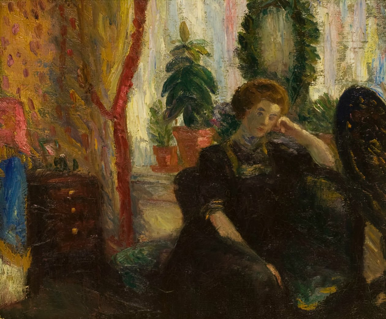 Taiteilijan vaimo, n. 1905. tekijältä William James Glackens