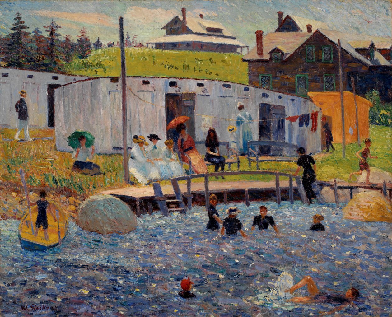 The Bathing Hour, Chester, Nova Scotia tekijältä William James Glackens
