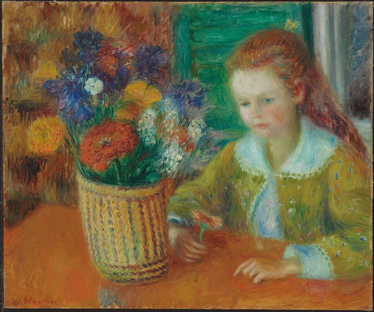 The Breakfast Porch, n. 1920 (öljy kankaalle) tekijältä William James Glackens