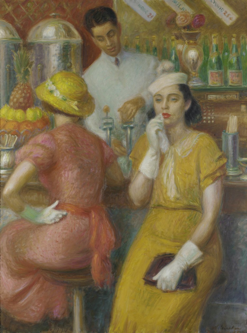 Soda-suihkulähde, 1935 tekijältä William James Glackens