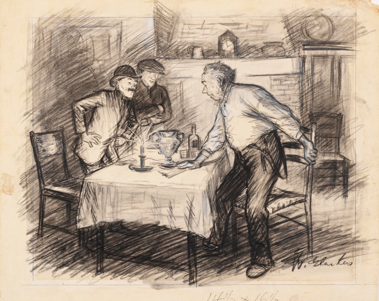 Siellä oli Edward Bickfordin Racing Cup tekijältä William James Glackens