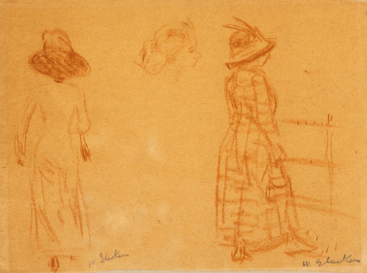 aDues dones i cap de Womanfinnish tekijältä William James Glackens