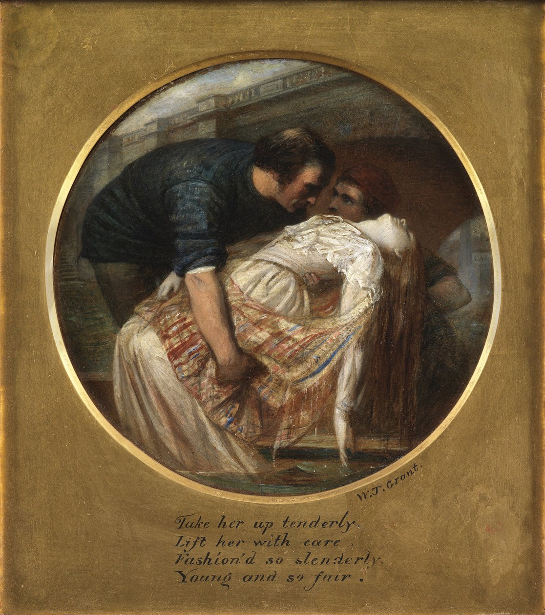 Huokausten silta (öljy paneelissa) tekijältä William James Grant