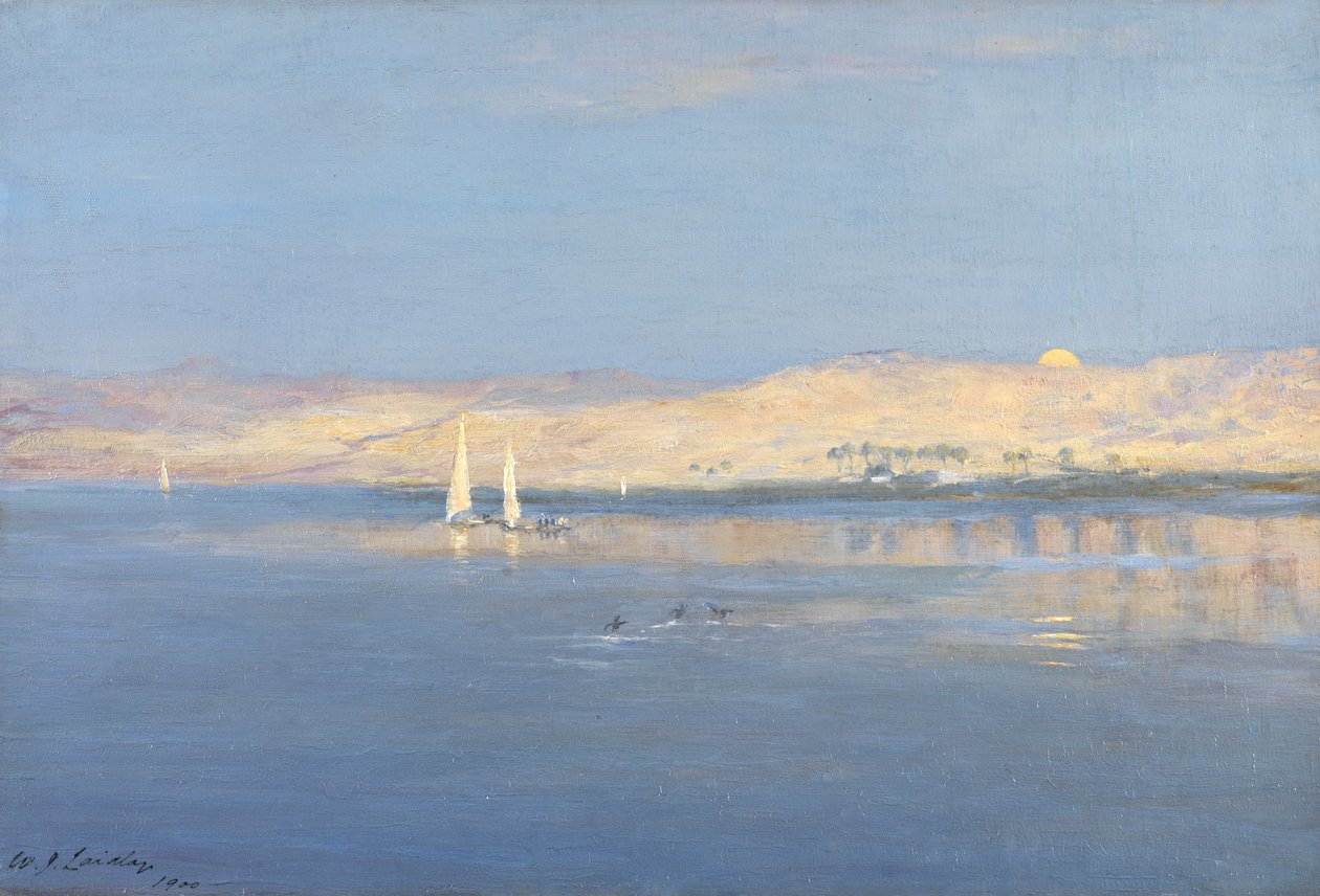 Kuu nousee Niilin yli, 1900 tekijältä William James Laidlay