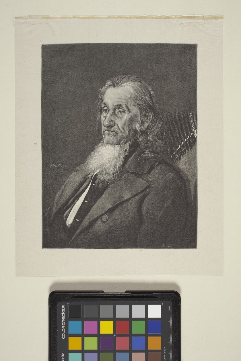 Allan Wardnerin muotokuva (muste, kynä, lyijykynä) tekijältä William James Linton