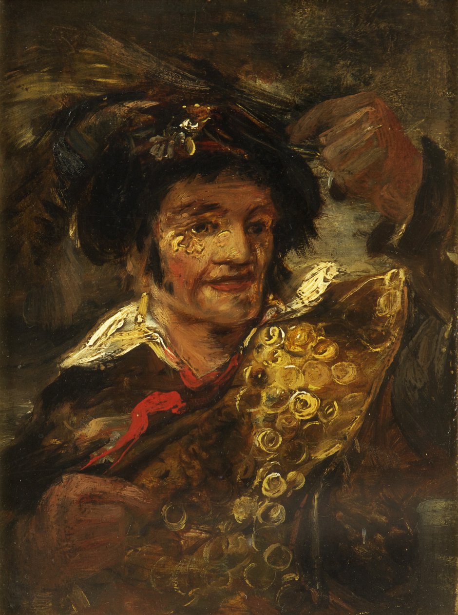 Billy Button - Bristol-hahmo (öljy paneelissa) tekijältä William James Muller
