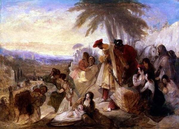 Byron Laments (öljy kankaalle) tekijältä William James Muller