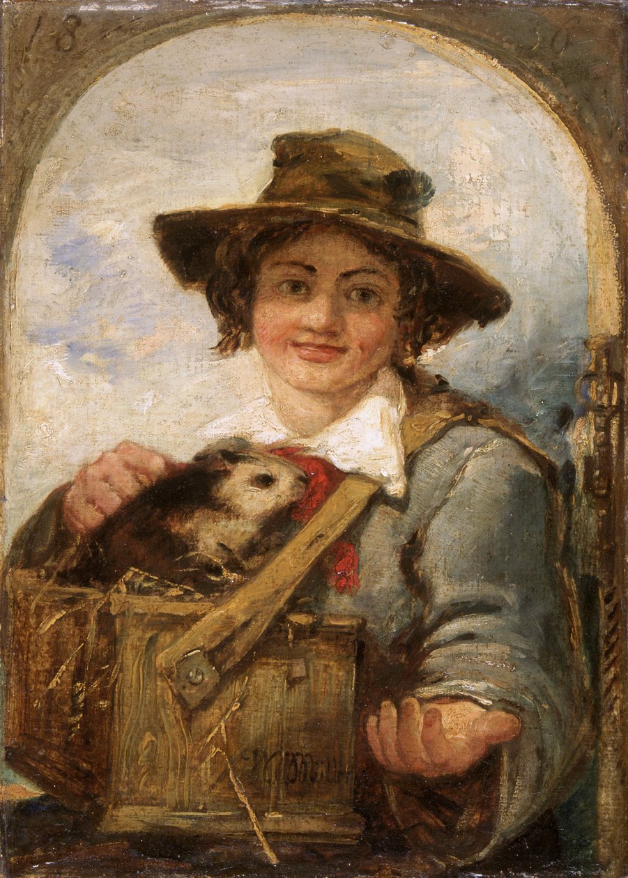 "Italialainen poika marsun kanssa", 1836 tekijältä William James Muller
