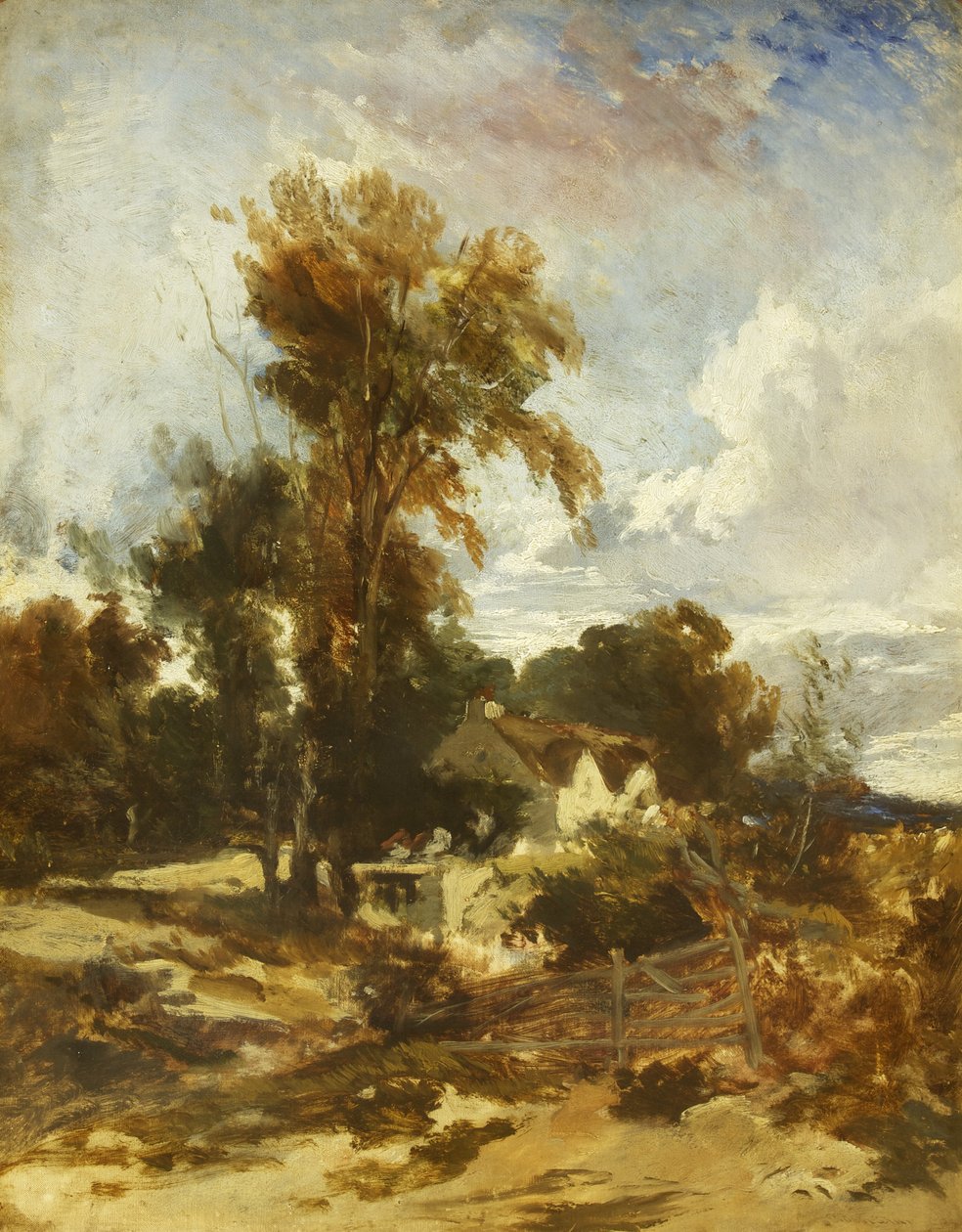 Near Roe, North Wales, mahdollisesti 1842 (öljy kankaalle) tekijältä William James Muller