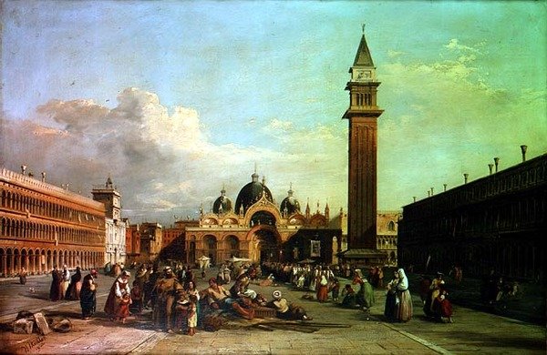 Piazza San Marco kulkueella tekijältä William James Muller