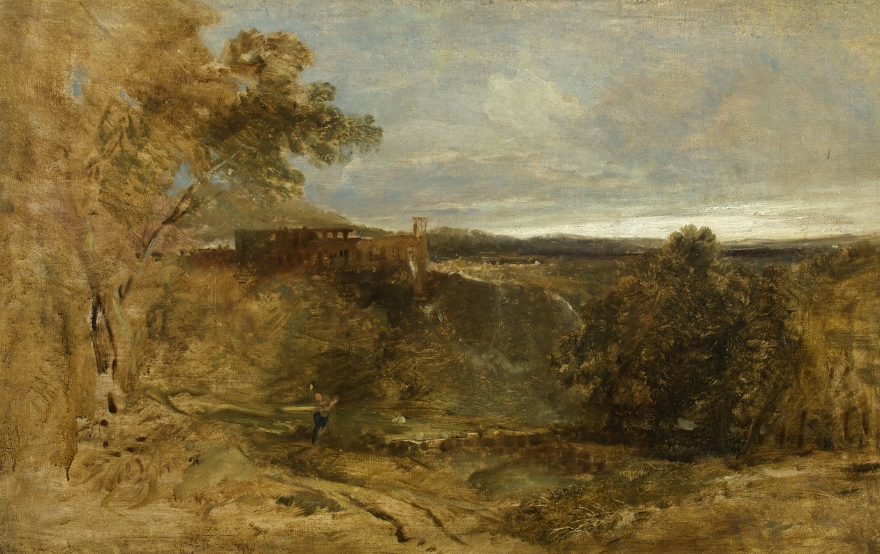 Tivoli - A Sketch, n. 1835 (öljy kankaalle) tekijältä William James Muller