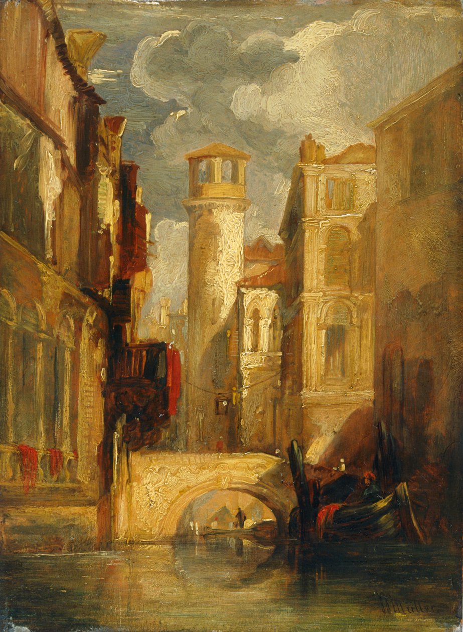 "Venetsialainen kohtaus", 1832-1845 tekijältä William James Muller