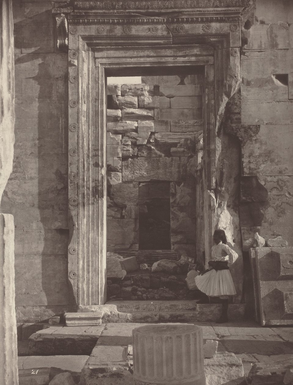 Ateenan Akropolis, taulu 21,1869/1870 (kuva) tekijältä William James Stillman