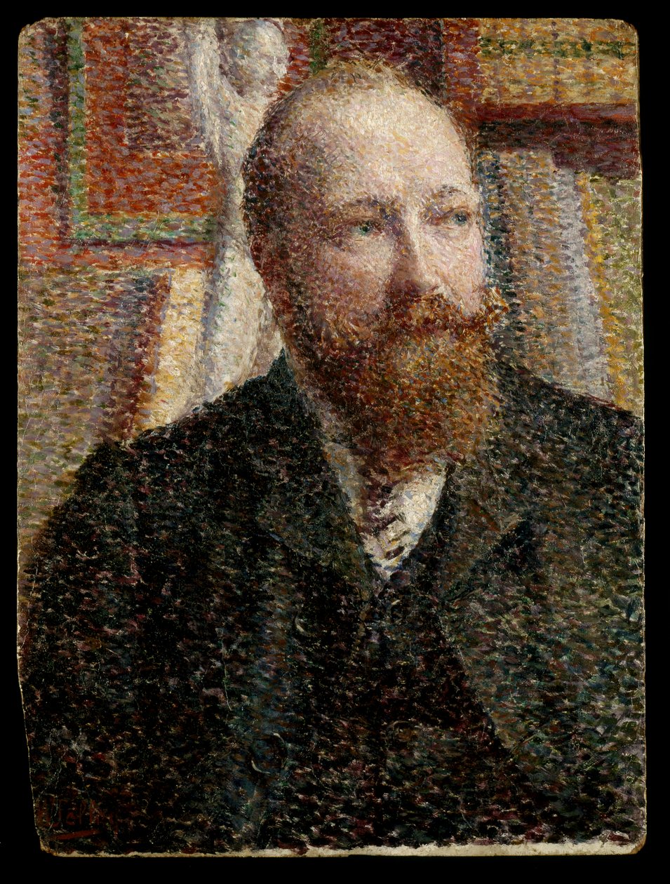 Alfred Verhaerenin muotokuva n. 1890 (öljy levylle) tekijältä William Jelley