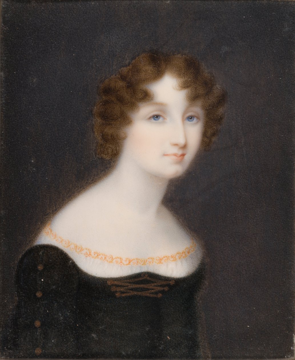 Georgina Elizabethin muotokuva, Bradfordin toisen jaarlin (1792-1842) vaimo, n. 1828-42 (öljy kankaalle) tekijältä William John (after) Newton