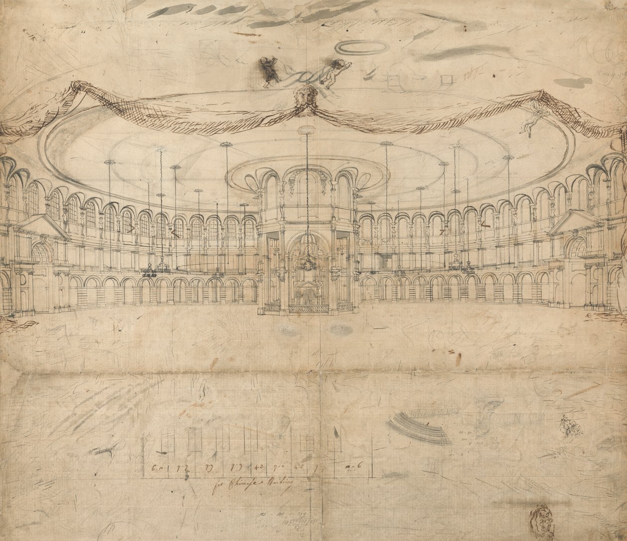 Suunnittelu Rotundalle, Ranelagh Gardensille tekijältä William John Newton
