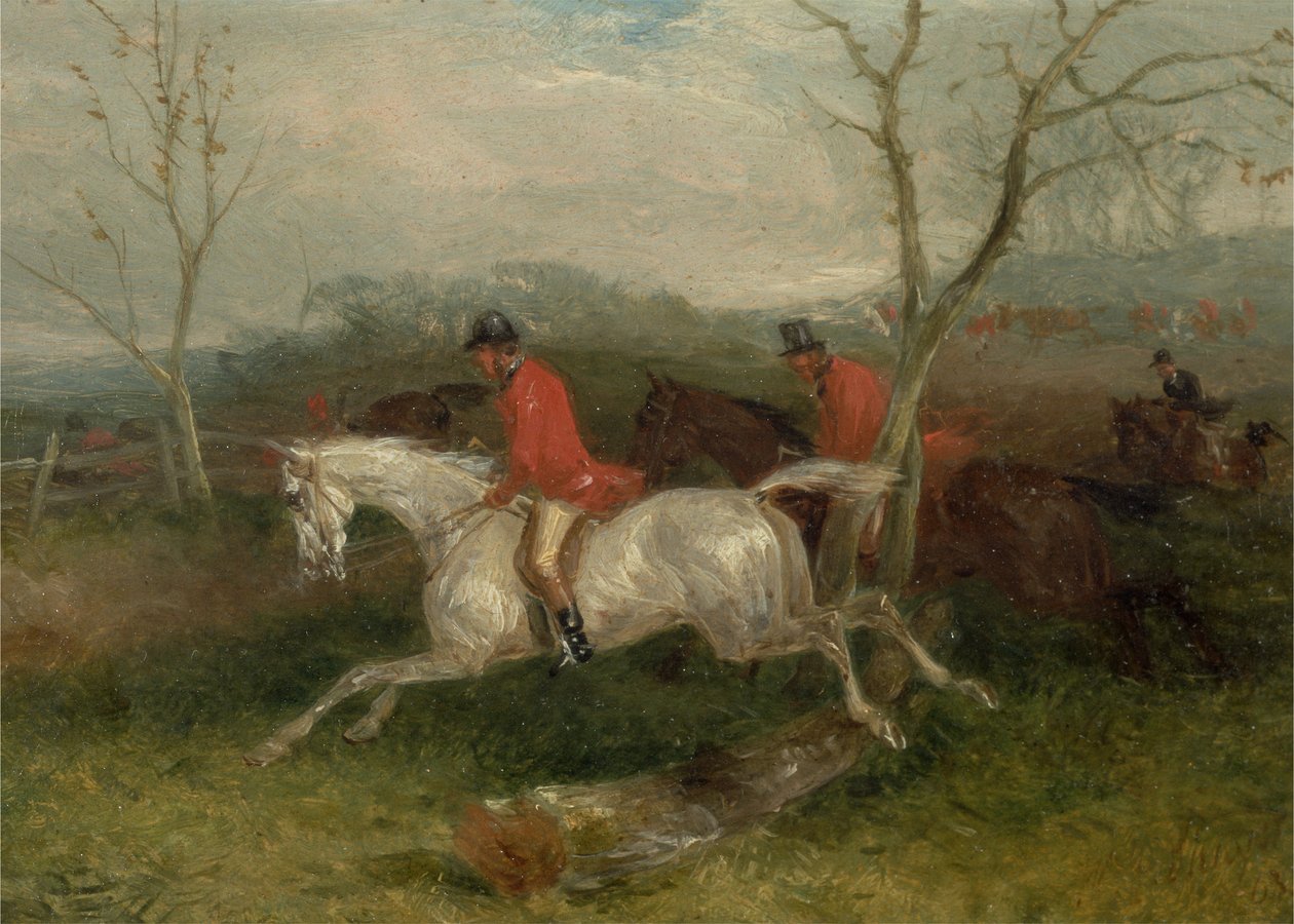 Foxhunting: Coming to a Fence (Full Cry) (öljy myllylaudalle) tekijältä William Joseph Shayer