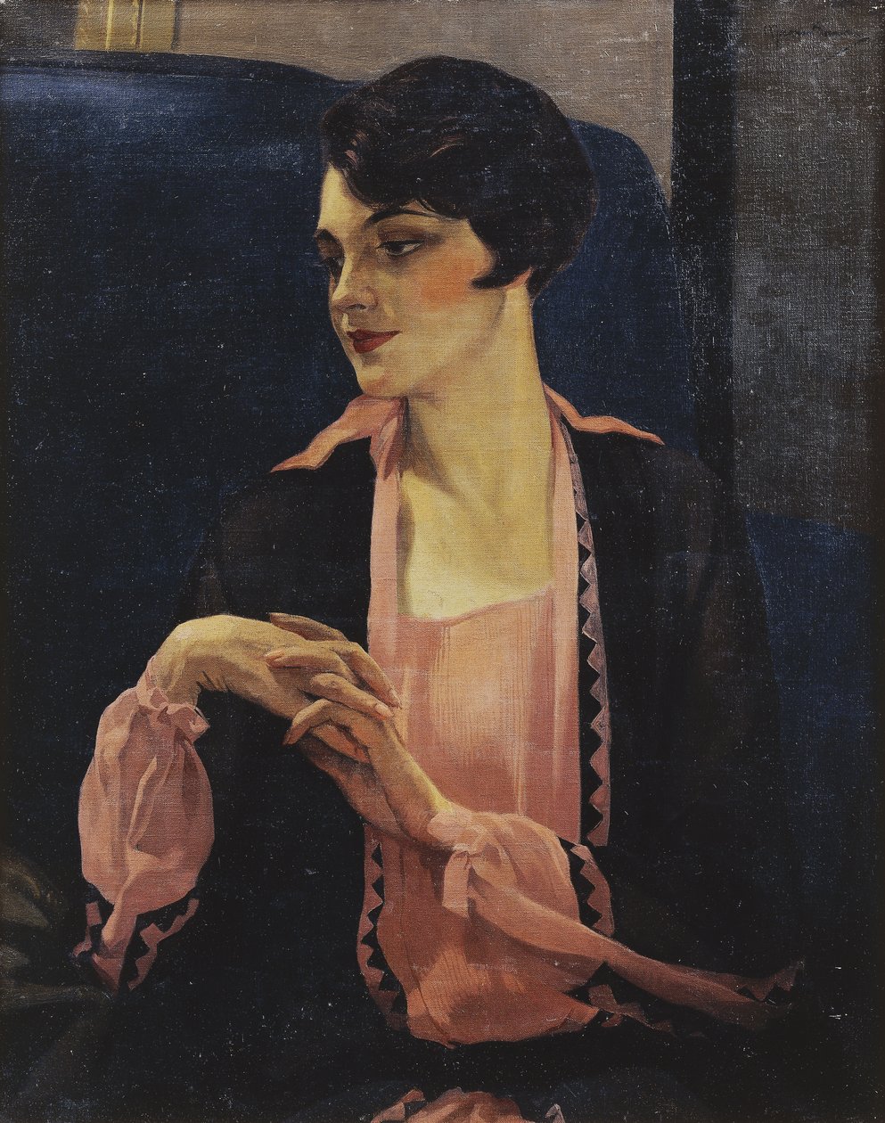 Naisen muotokuva, puolipitkä, 1905 tekijältä William Kay Blacklock