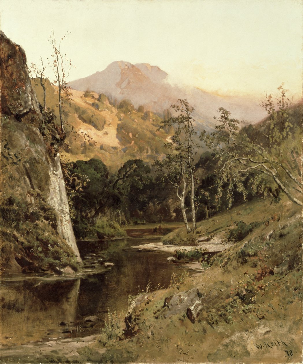 Tamalpais-vuori Lagunitas Creekistä, 1878 tekijältä William Keith