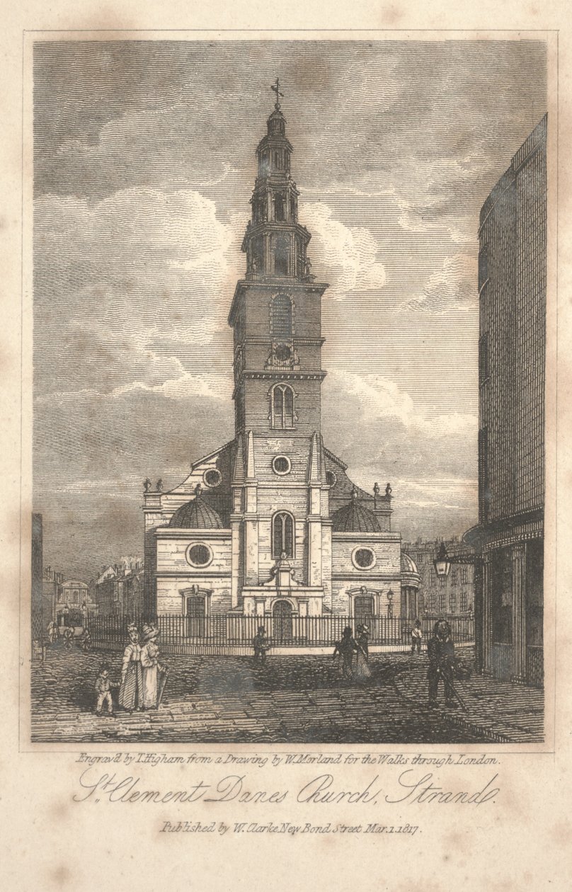 St. Clement Danesin kirkko, Strand tekijältä William Kendall Morland
